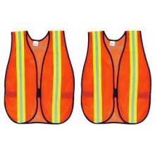 MCR Safety V201R Poly, Mesh Safety Vest, 2 Lime/Silver St (1EA)