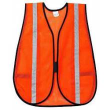MCR Safety V211SR Poly, Mesh Safety Vest, 1 Silver Stripe, (1EA)