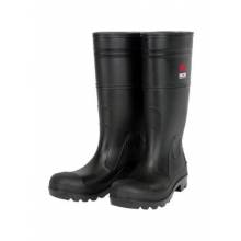 MCR Safety VBS1208 17" PVC Econ Boot,Mens,Steel Toe,Blk 8 (1PR)