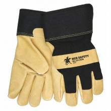 MCR Safety 1970L Grain Pig Lined Black Fabric Glove L (1DZ)