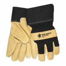 MCR Safety 1970XL Grain Pig Lined Black Fabric Glove XL (1DZ)