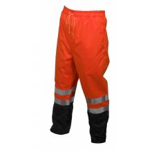 MCR Safety 591SPWX2 Pu/Poly, Class 3 Waist Pants,Fl Orange X (1EA)