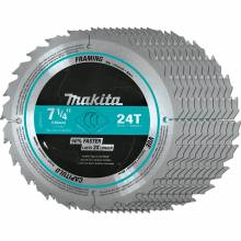 Makita A-94839-10 7‑1/4" 24T Carbide‑Tipped Circular Saw Blade, Framing, 10/pk