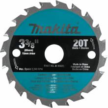 Makita A-95021 3‑3/8" 20T Carbide‑Tipped Circular Saw Blade, General Purpose