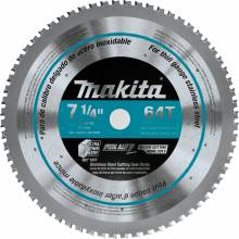 Makita A-95875 7‑1/4" 64T Carbide‑Tipped Saw Blade, Stainless Steel, Thin Gauge
