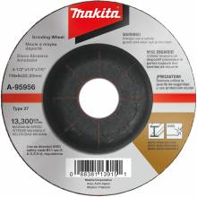 Makita A-95956 4‑1/2" X 1/4" X 7/8" INOX Grinding Wheel, 36 Grit