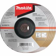 Makita A-95978-5 6" x 1/4" x 7/8" INOX Grinding Wheel, 36 Grit, 5/pk
