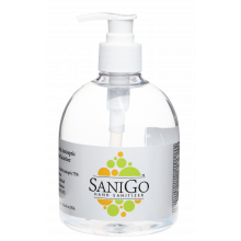 SaniGo - Industrial Grade Hand Sanitizer - Liquid - 500mL w/ Pump, Case of 2