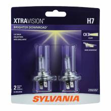 Sylvania Automotive 33475 Sylvania H7 Xtravision Halogen Headlight Bulb, 2 Pack
