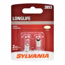 Sylvania Automotive 34525 Sylvania 3893 Long Life Longue Duree Bulb, 2 Pack