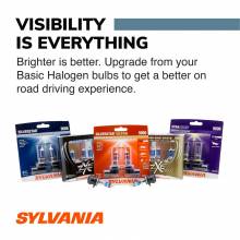 Sylvania H7 Basic Halogen Headlight Bulb, 2 Pack
