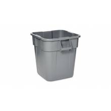 Rubbermaid FG352600GRAY BRUTE® 28 GAL SQUARE CONTAINER GRAY