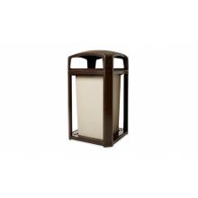 Rubbermaid FG397500SBLE LANDMARK SERIES® CLASSIC CONTAINER, DOME TOP FRAME WITH RIGID LINER SABLE 50 GAL