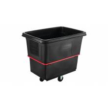 Rubbermaid FG471600BLA HEAVY DUTY UTILITY TRUCK, 16 CUBIC FOOT WITH 5 IN CASTERS