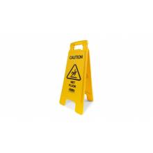 Rubbermaid FG611277YEL "CAUTION WET FLOOR" SIGN, 2 SIDED, 26", YELLOW