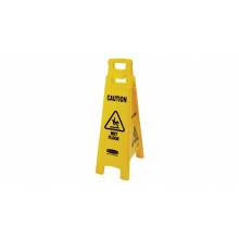 Rubbermaid FG611477YEL "CAUTION WET FLOOR" SIGN, 4 SIDED, 38", YELLOW