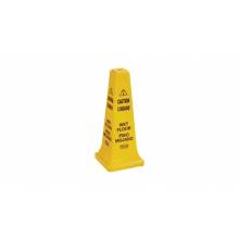 Rubbermaid FG627777YEL "CAUTION WET FLOOR" SAFETY CONE, 25", YELLOW