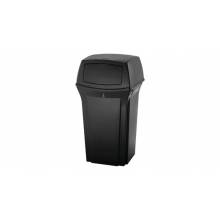 Rubbermaid FG917188BLA RANGER® CONTAINER WITH 2 DOORS, 45 GAL BLACK