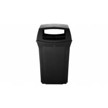Rubbermaid FG917388BLA RANGER® CONTAINER WITH 4 OPENINGS, 45 GAL BLACK