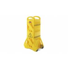 Rubbermaid FG9S1100YEL MOBILE BARRIER, 13 FEET, YELLOW