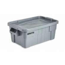 Rubbermaid FG9S3000GRAY BRUTE® 14 GAL TOTE WITH LID, GRAY