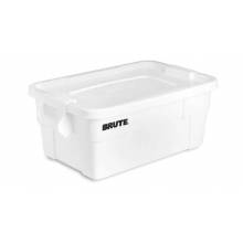 Rubbermaid FG9S3000WHT BRUTE® 14 GAL TOTE WITH LID, WHITE