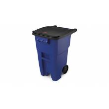 Rubbermaid FG9W2700BLUE ROLLOUT CONTAINER 50 GAL BLUE