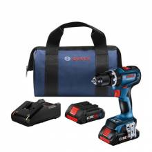 Bosch GSB18V-800CB24 18V Brushless Compact Hammer Drill Driver, Connected Ready w/ (2) 4.0 Ah CORE Compact Batteries