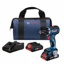 Bosch GSR18V-800CB24 18V Brushless Compact Drill Driver, Connected Ready w/ (2) 4.0 Ah CORE Compact Batteries