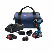 Bosch GSR18V-800FCB24 18V Brushless FlexiClick 5-in-1 Drill Driver Kit w/ (2) 4.0 Ah CORE Compact Batteries