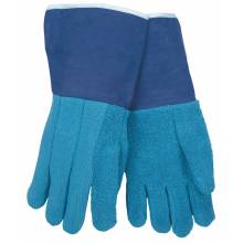 MCR Safety 9428GFR Blue Heavy Weight  F/R 6" Gauntlet Glove (1DZ)