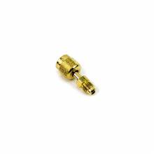 Yellow Jacket 19121 Quick Coupler, 5/16" QC Straight x 1/4" Male Flare with CH14 Adjustable Valve Operner