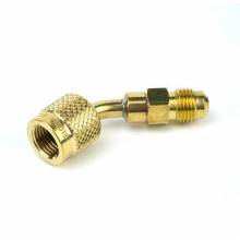 Yellow Jacket 19173 45° R-410A Coupler, 5/16" Female QC x 1/4" Male Flare