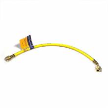 Yellow Jacket 21018 PLUS II Yellow Charging Hose, 18" Length, 1/4" HAV Standard Fitting with Double Barrier Protection