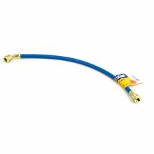 Yellow Jacket 21218 PLUS II Blue Charging Hose, 18" Length, 1/4" HAV Standard Fitting with Double Barrier Protection