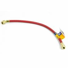 Yellow Jacket 21618 PLUS II Red Charging Hose, 18" Length, 1/4" HAV Standard Fitting with Double Barrier Protection
