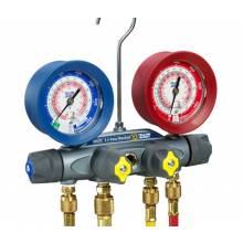 Yellow Jacket 46015 - BRUTE II A2L Manifold with 3-1/8 Gauges and (3) 60-inch PLUS II Hoses