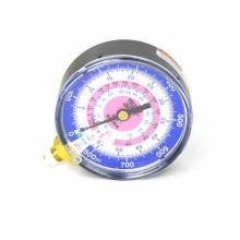 Yellow Jacket 49142 3-1/8" Dry Heat Pump Replacement Low Side Gauge, Blue °F and °C, 0-800 psi, 1/8" NPT Male connection, R-410A