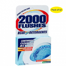 2000 Flushes 201020 Blue Plus Detergents Automatic Bathroom Toilet Bowl Cleaner 12PK