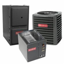 Goodman 1.5 Ton 14 SEER 96% AFUE 80,000 BTU Goodman Gas Furnace and Air Conditioner System - Downflow (GSX-CAP-GCE)
