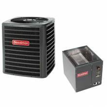 Goodman 3 Ton 14 SEER Goodman Air Conditioner with Vertical 21" Cased Coil