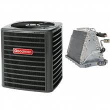Goodman 4 Ton 14 SEER Goodman Air Conditioner with Vertical 24.5" Uncased Coil