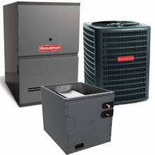 Goodman 2.5 Ton 15.2 SEER2 80% AFUE 80,000 BTU Goodman Gas Furnace and Air Conditioner System - Downflow  (GSXH-CAPTA3-GC9S80)