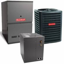 Goodman3.5 Ton 15.2 SEER2 80% AFUE 100,000 BTU Goodman Gas Furnace and Air Conditioner System - Downflow (GSXH-CAPT-GC9S)