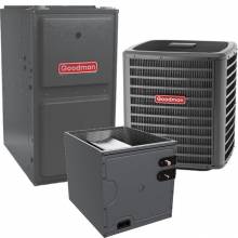 Goodman 2 Ton 17 SEER2 96% AFUE Two Stage Goodman Communicating Gas Furnace and AC+ Heat System - Upflow (GSZC-CAPT-GMVC)
