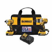 Dewalt DCK299P2LR  20V MAX* XR® Hammer Drill/Impact Driver Combo Kit with LANYARD READY Attachment Points