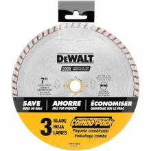 Dewalt DW4712  7" High Performance Diamond Masonry Blade - 3 pack