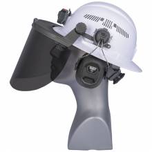 Klein Tools 60529 Face Shield, Full Brim Hard Hat, Gray Tint