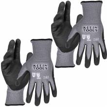 Klein Tools 60590 Knit Dipped Gloves, Cut Level A4, Touchscreen, X-Large, 2-Pair
