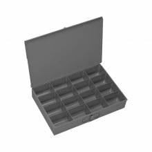Durham 113-95 LARGE STEEL COMPARTMENT BOX, 16 OPENING